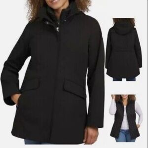 Lands'‎ End Women’s Black 3 in 1 Systems Jacket Size Large NEW